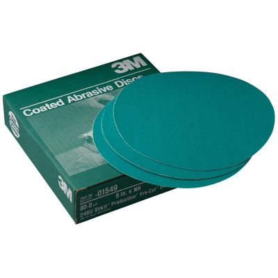 MMM1549 image(0) - PRODUCTION DISCS STIKIT GREEN CORPS 80D 8IN 50/BX