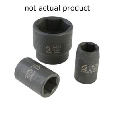 SUN223ZM image(0) - Sunex 1/2" DR 23MM 12PT IMPACT SOCKET