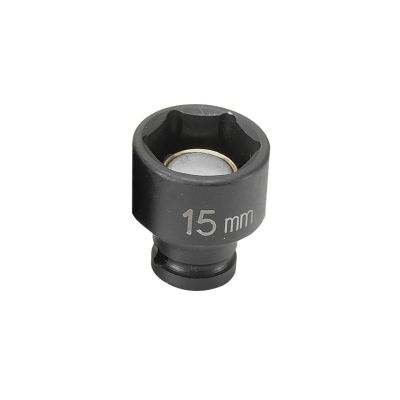 GRE915MG image(0) - Grey Pneumatic SOC 15MM 1/4D IMP MAG 6PT BLK