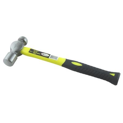 KTI71716 image(0) - K Tool International 16 oz. Ball Peen Hammer with Fiberglass Handle