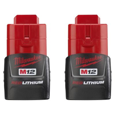 MLW48-11-2411 image(0) - Milwaukee Tool M12 REDLITHIUM Compact Battery Two Pack
