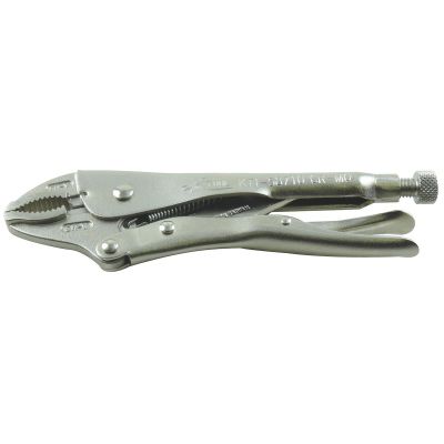 KTI58710 image(0) - K Tool International Pliers Locking Curved-Jaw 10 in.