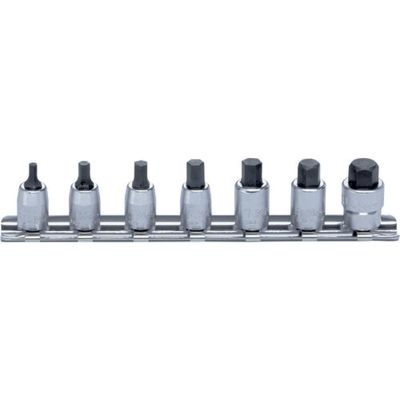 KKNRS2010M-7-L25 image(0) - Ko-ken USA RS2010M/7-L25 1/4 Sq. Dr. Socket set  3-10mm Hex Length 25mm  7 pieces