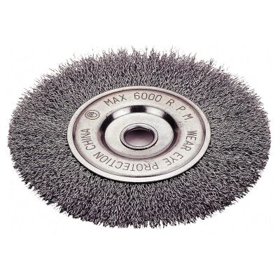 FPW1423-2327 image(0) - WHEEL BRUSH 4", CRIMPED WIRE, 5/8"-11NC, 1/2"WIDTH