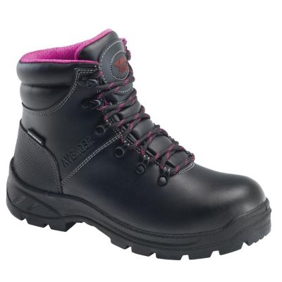 FSIA8674-7.5W image(0) - Avenger Work Boots Builder Series - Women's Boots - Soft Toe - EH|SR - Black/Black - Size: 7.5W