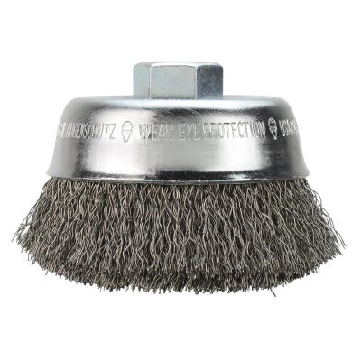 MLW48-52-5065 image(0) - Milwaukee Tool 3-1/2" Crimped Wire Cup Brush- Carbon Steel