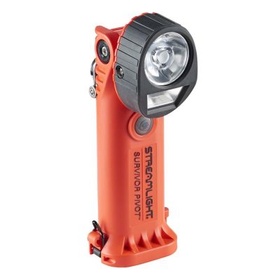 STL91830 image(0) - Streamlight Survivor Pivot C1D1 Safety-Rated Dual-Beam Articulating Flashlight, Orange