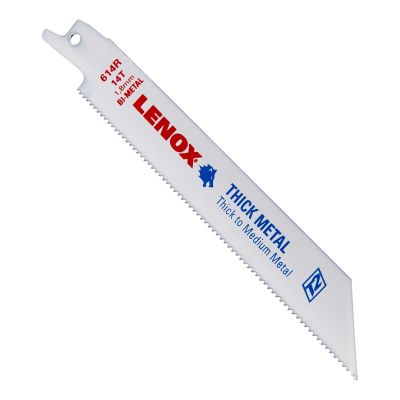 LEX22756 image(0) - Lenox Tools Reciprocating Saw Blades, 614R, Bi-Metal, 6 in. Lo