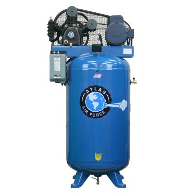 ATEMPAF7 image(0) - Atlas Automotive Equiopment 5HP 80 Gallon Vertical Air Compressor w/ Mag Starter