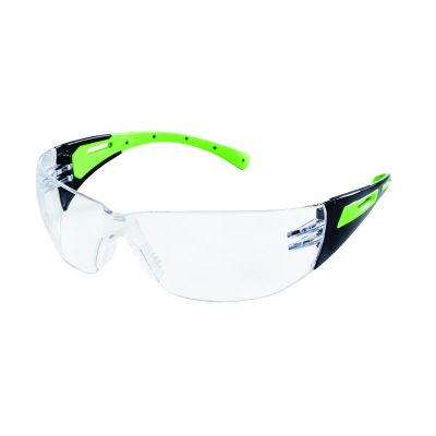 SRWS71100 image(0) - Sellstrom - Safety Glasses - XM300 Series - Clear Lens - Black/Green Frame - Hard Coated