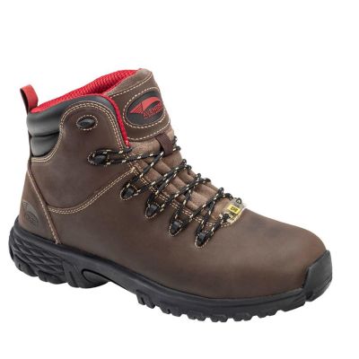 FSIA7421-8.5W image(0) - Avenger Work Boots Flight Series - Men's Boots - Aluminum Toe - IC|SD|SR - Brown/Black - Size: 8.5W