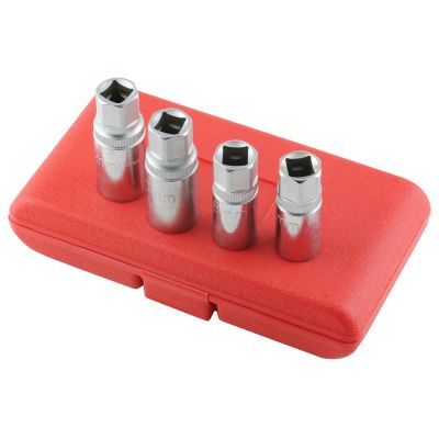 KTI23900 image(0) - K Tool International 4-Piece 1/2 in. Drive Metric Stud Remover Set