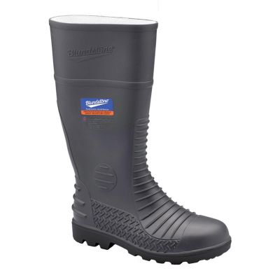 BLU028-050 image(0) - Steel Toe Gumboots-Waterproof, Metarsal Guard, Puncture Resistant Midsole, Grey, AU size 5, US size 6