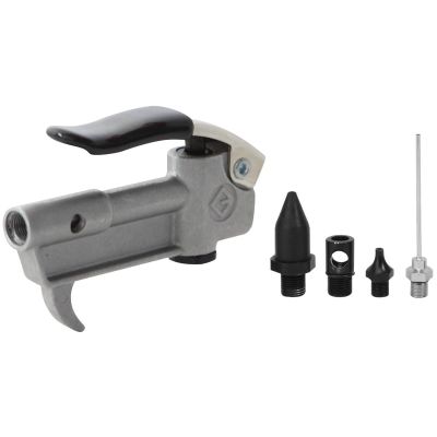 KTI71015 image(0) - K Tool International Air Blow Gun Kit 4 Tips