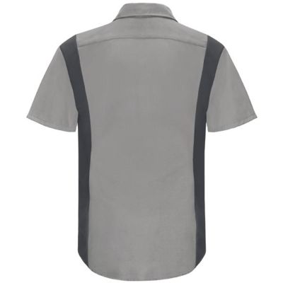 VFISY32GC-RG-4XL image(0) - Workwear Outfitters Men's Long Sleeve Perform Plus Shop Shirt w/ Oilblok Tech Grey/Charcoal, 4XL