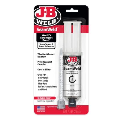 JBW50178 image(0) - J B Weld J-B Weld 50178 SeamWeld Seam Sealer and Panel Adhesive Syringe - 25 ml.