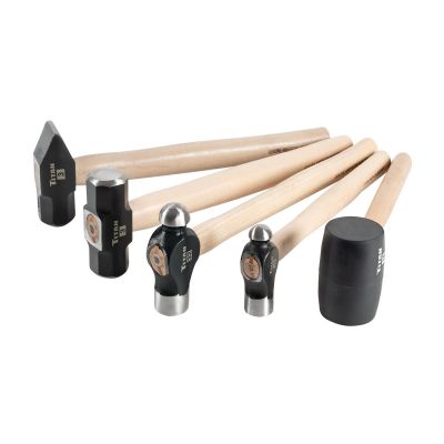 TIT85070 image(0) - TITAN 5 pc. Hickory Wood Handle Hammer Set