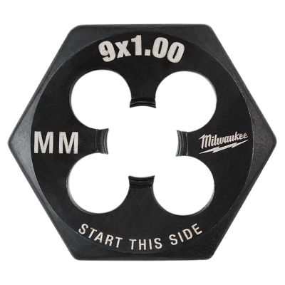 MLW49-57-5349 image(0) - Milwaukee Tool M9-1.00 mm 1-Inch Hex Threading Die