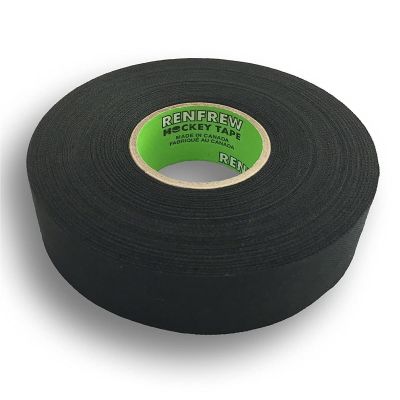 CSU172315 image(0) - Chaos Safety Supplies Renfrew Cloth Hockey Tape, 1" (Straight Edge Black, 25m long)