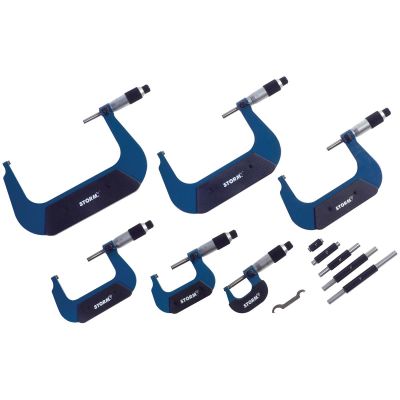 CEN3M116 image(0) - Central Tools IMPORT OUTSIDE MICROMETER 6PC SET