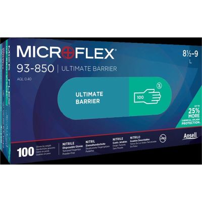 MFX93850090 image(0) - Microflex GLOVE 93-850 DISP NITRILE L 100PK