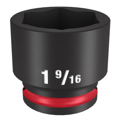 MLW49-66-6219 image(0) - Milwaukee Tool SHOCKWAVE Impact Duty  1/2"Drive 1-9/16" Standard 6 Point Socket