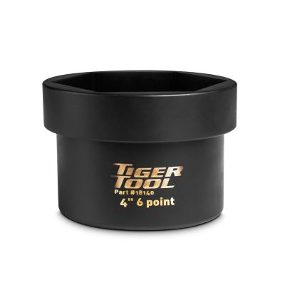 TIG18140 image(0) - Tiger Tool 4" 6 POINT AXLE NUT SOCKET