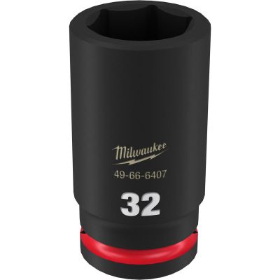 MLW49-66-6407 image(0) - Milwaukee Tool SHOCKWAVE Impact Duty  3/4"Drive 32MM Deep 6 Point Socket