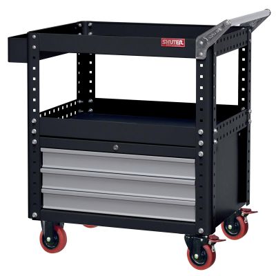 LDS1010642 image(0) - LDS (ShopSol) Cart Heavy Duty Utility with 3 Modular Drawers