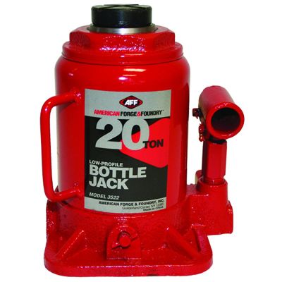 INT3522 image(0) - American Forge & Foundry AFF - Bottle Jack - 20 Ton Capacity - Low Profile - Manual - Heavy Duty