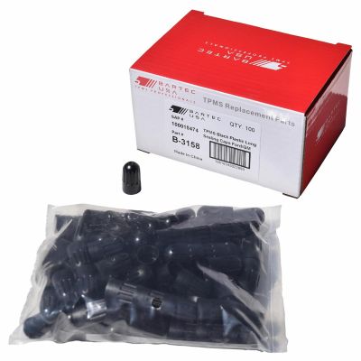 BATB-3158 image(0) - Bartec USA TPMS Black Plastic Long Valve Caps