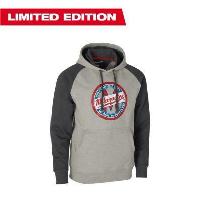 MLWHOOD1924GL image(0) - Milwaukee Tool Limited Edition 100th Anniversary: 1924 Work Hoodie Gray Large