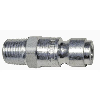 AMFCP7-10 image(0) - Amflo 3/8" Coupler Plug with 1/4" Male threads Automotive T style- Pack of 10