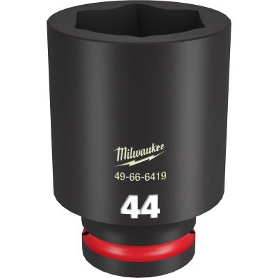 MLW49-66-6419 image(0) - Milwaukee Tool SHOCKWAVE Impact Duty  3/4"Drive 44MM Deep 6 Point Socket