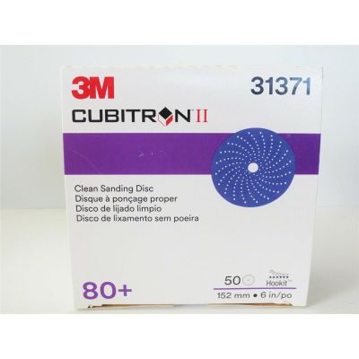 MMM31371 image(0) - 3M Cubitron II Hookit Clean Sanding Disc 6" 80 grit