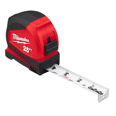 MLW48-22-6625E image(0) - Milwaukee Tool 25ft Compact Tape Measure with Engineer Scale