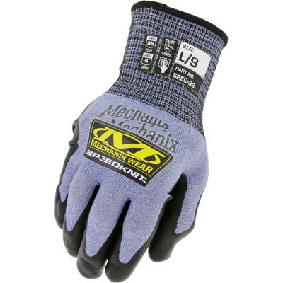 MECS2EC-33-009 image(0) - Mechanix Wear Speedknit Dipped Poly Cut Level A5 Gloves, Lg