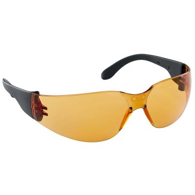 SAS5342 image(0) - SAS Safety NSX Black Temple High-Impact Poly Orange Lens Safe Glasses