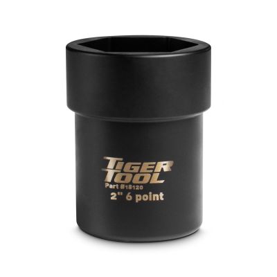 TIG18120 image(0) - Tiger Tool 2" 6 POINT AXLE NUT SOCKET