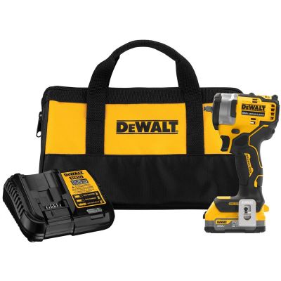 DWTDCF913E1 image(0) - DeWalt DEWALT 3/8" Compact Impact Wrench Pstack Kit