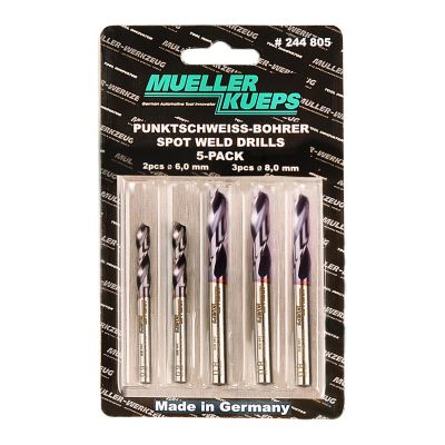 MLK244805 image(0) - Mueller - Kueps 5-pack Spot Welding Drill bits