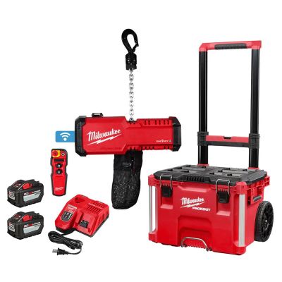 MLW2983-22HD image(0) - Milwaukee Tool M18 Compact 1-Ton Chain Hoist w/ ONE-KEY