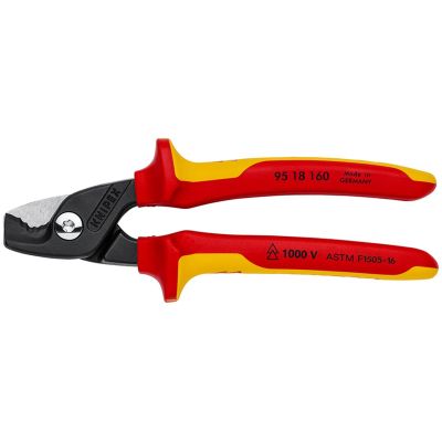 KNP95-18-160-US image(0) - Cable Shears with StepCut Cutting Edges - 1000 V Insulated