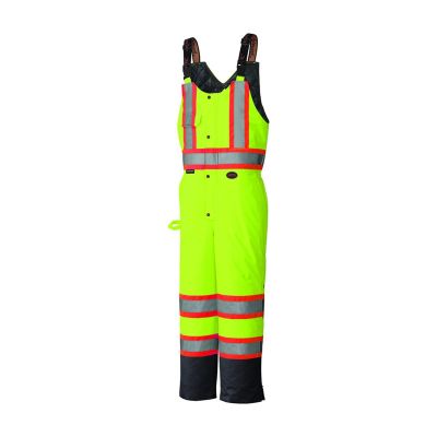 SRWV1120661U-XL image(0) - Pioneer Pioneer - Hi-Vis 100% Waterproof Quilted Bib Pant - Hi-Viz Yellow/Green - Size XL