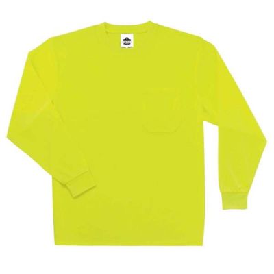ERG21588 image(0) - Ergodyne 8091 4XL Lime Non-Cert Long Sleeve T-Shirt