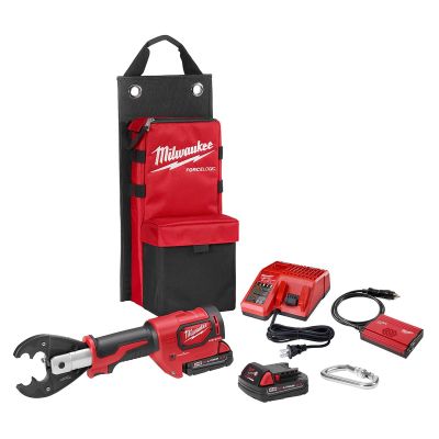 MLW2678-22O image(0) - M18FORCE LOGIC 6T Utility Crimper Kit with D3 Grooves and Fixed O Die
