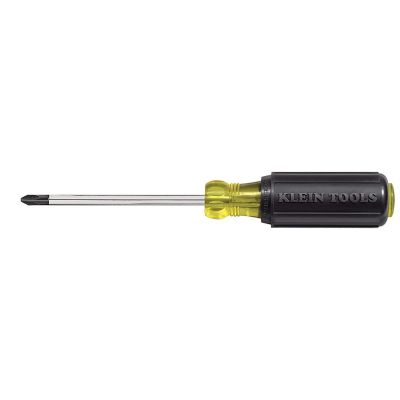 KLE603-4 image(0) - Klein Tools Screwdriver cushion-grip Round-Shank Phillips #2 4"x8-5/16"