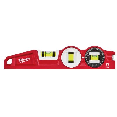 MLW48-22-5210 image(0) - Milwaukee Tool 10" Die cast Torpedo Level with 360 Degree Locking Vial