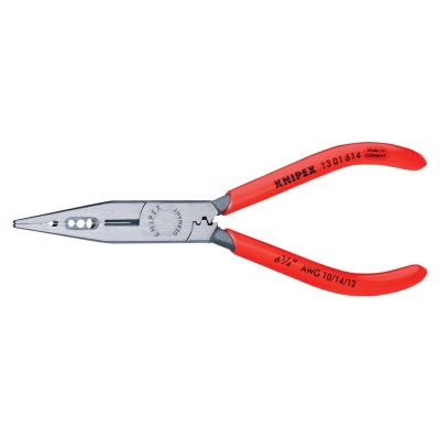 KNP1301-614 image(0) - KNIPEX 6 1/4" Electricians Pliers 10, 12, 14
