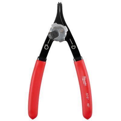 MLW48-22-6537 image(0) - Milwaukee Tool .070" Convertible Snap Ring Pliers - 45 Degree